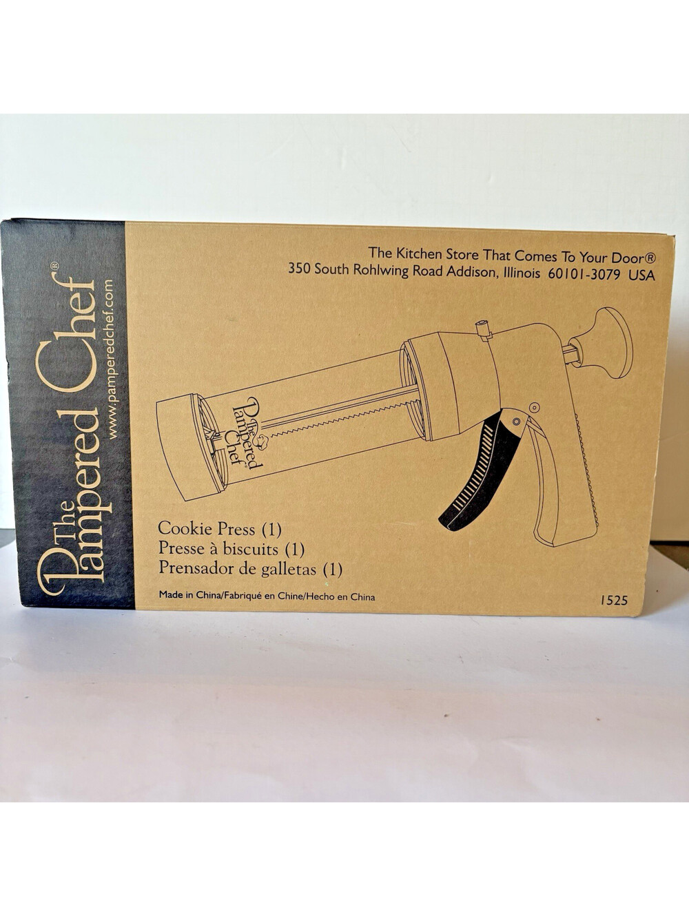The Pampered Chef Cookie Press 16 Discs #1525